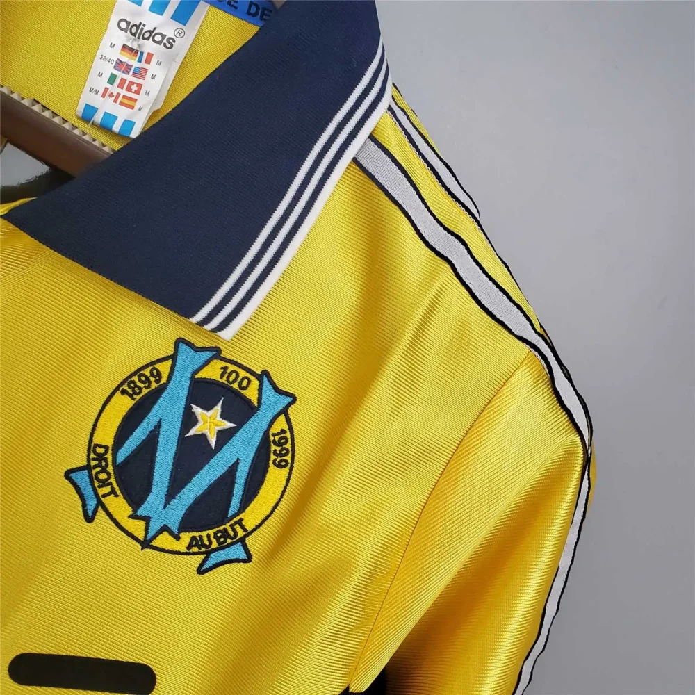 Marseille Retro Soccer Jersey Away Custom Shirt 1998-99 - Image 6