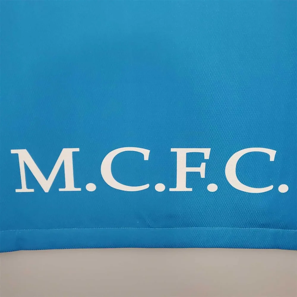 Manchester City Retro Home Football Jersey Shirt 1997/99 - Image 11