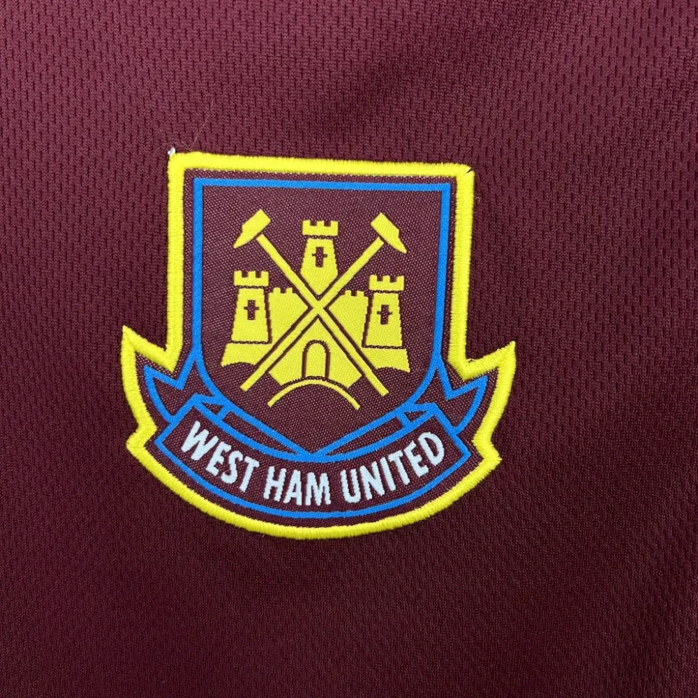 West Ham United Retro Football Jersey Home Custom Shirt 1999/01 - Image 5