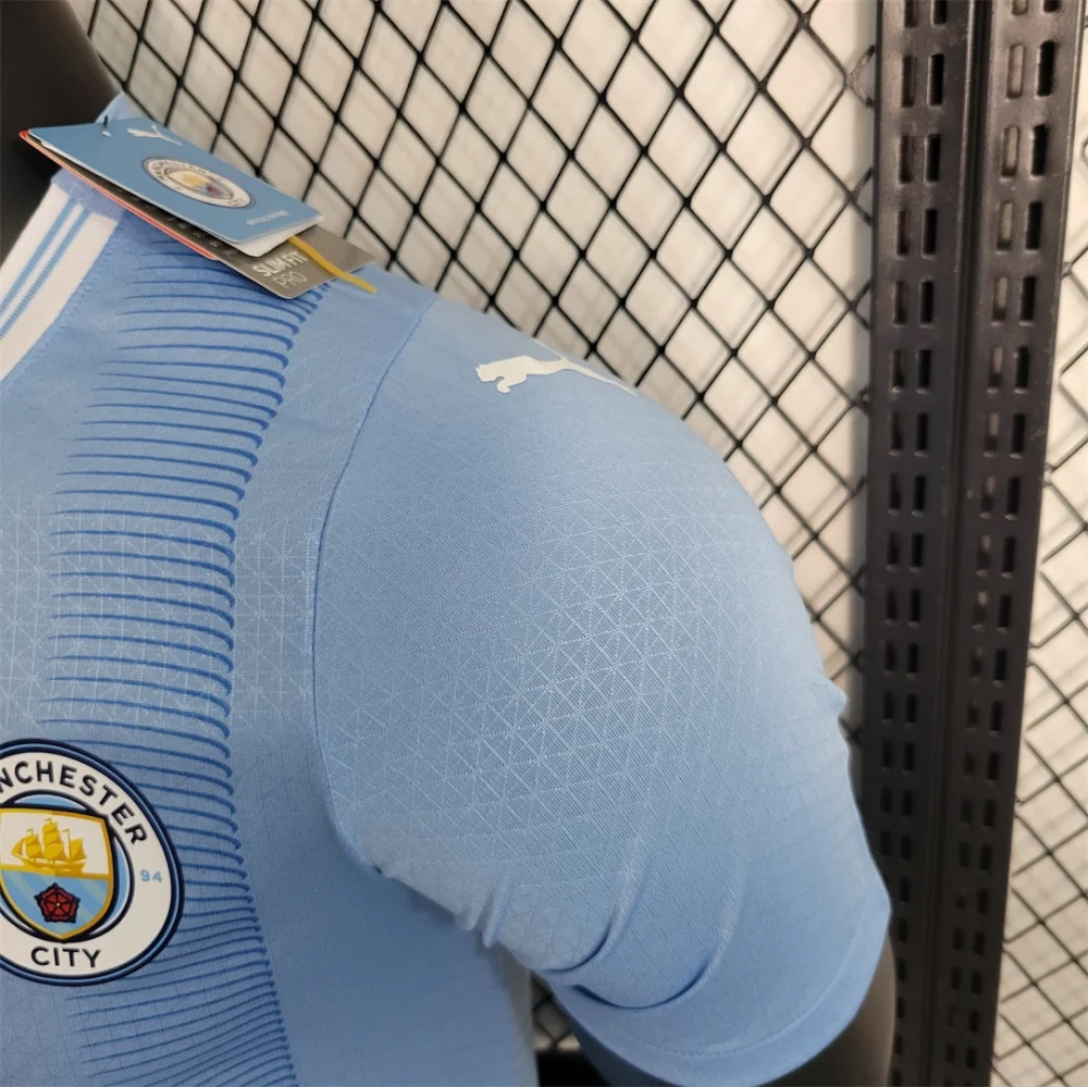 Manchester City Authentic Football Jersey Home Shirt 2023/24 - Image 6