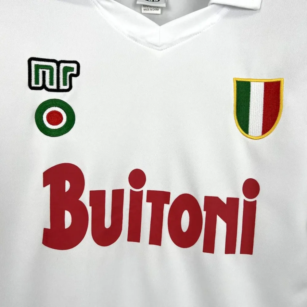 Napoli Retro Soccer Jersey Away Custom Maradona Shirt 1987-88 - Image 3