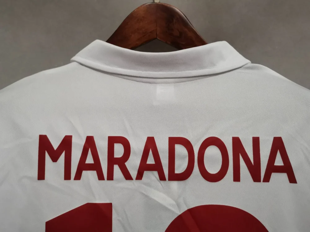 Maradona #10 Napoli Retro Soccer Jersey Away Shirt 1987-88 - Image 8