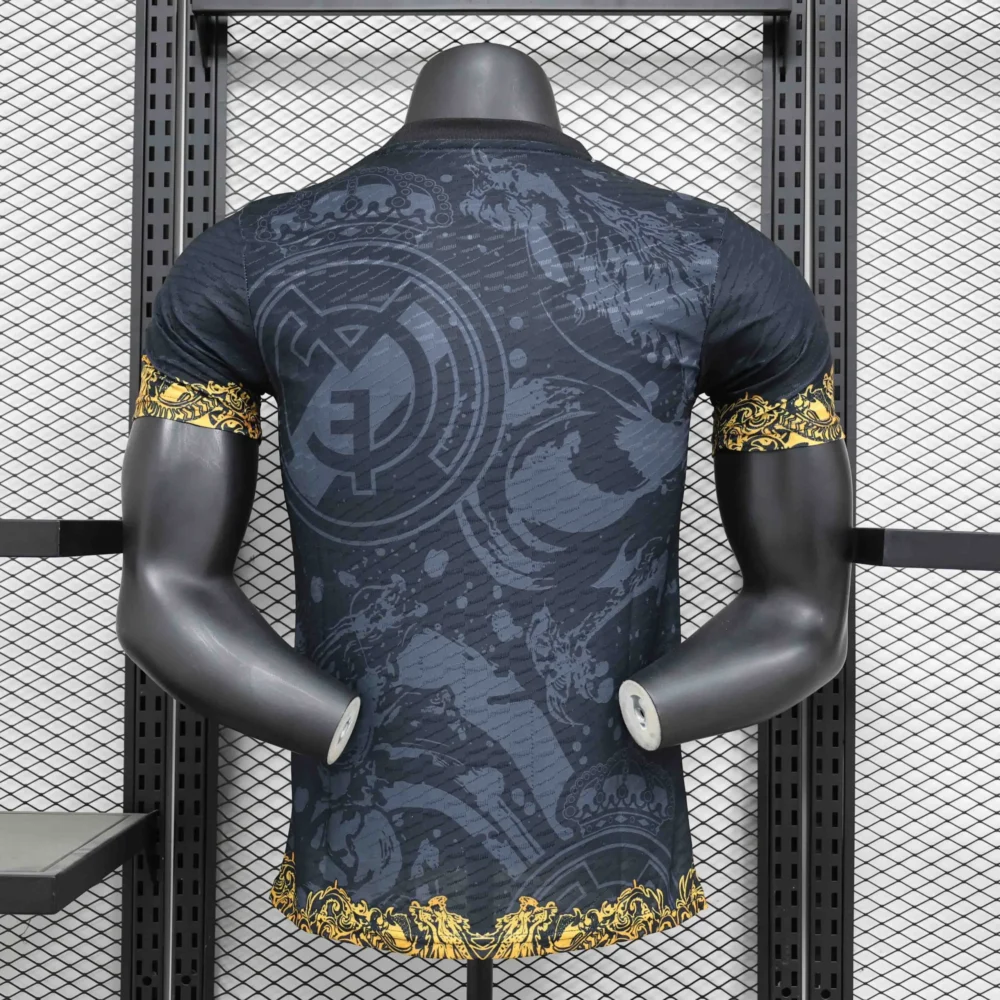 Real Madrid Authentic Soccer Jersey Golden Dragon Special Edition Shirt 2024/25 - Image 2