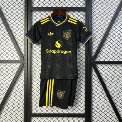 Manchester United Third Away Kids Kit Jersey+Shorts 2025/26