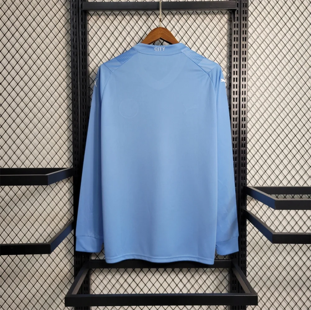 Manchester City Football Jersey Home Long Sleeve Shirt 2023/24 - Image 2