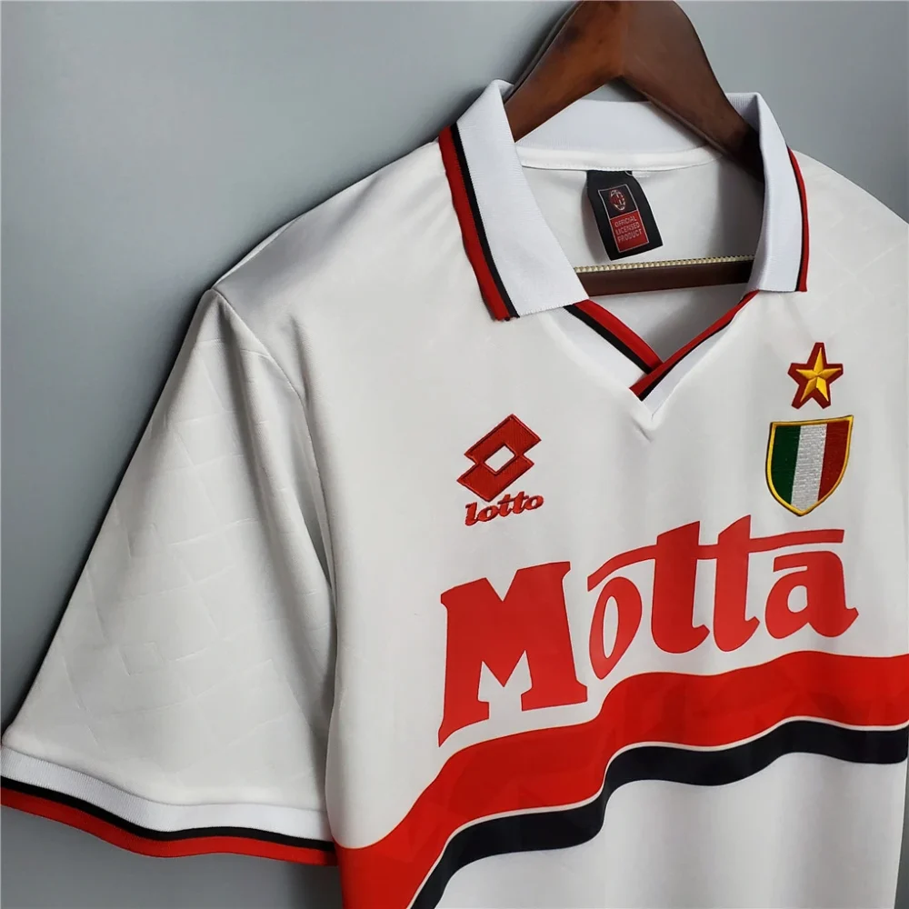 AC Milan Retro Soccer Jersey Away Custom Shirt 1993/94 - Image 4