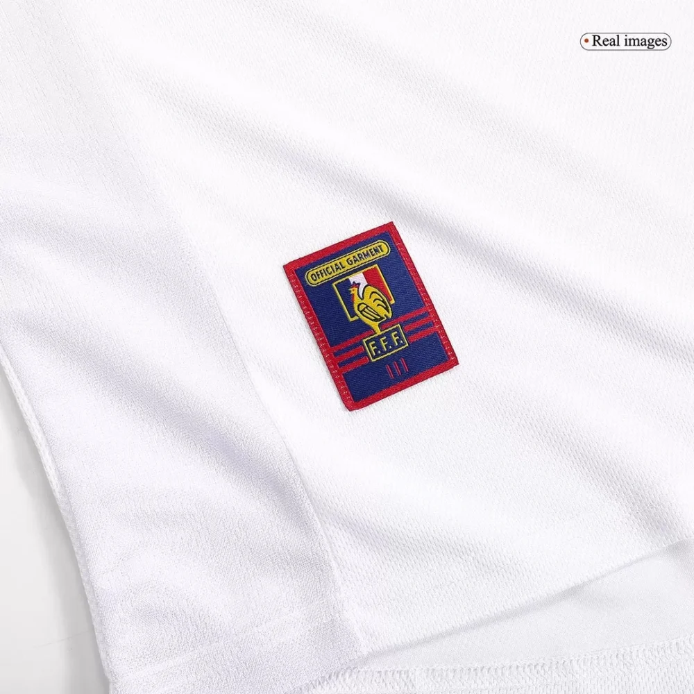 France Retro Soccer Jersey Away Custom Shirt World Cup 1998 - Image 6