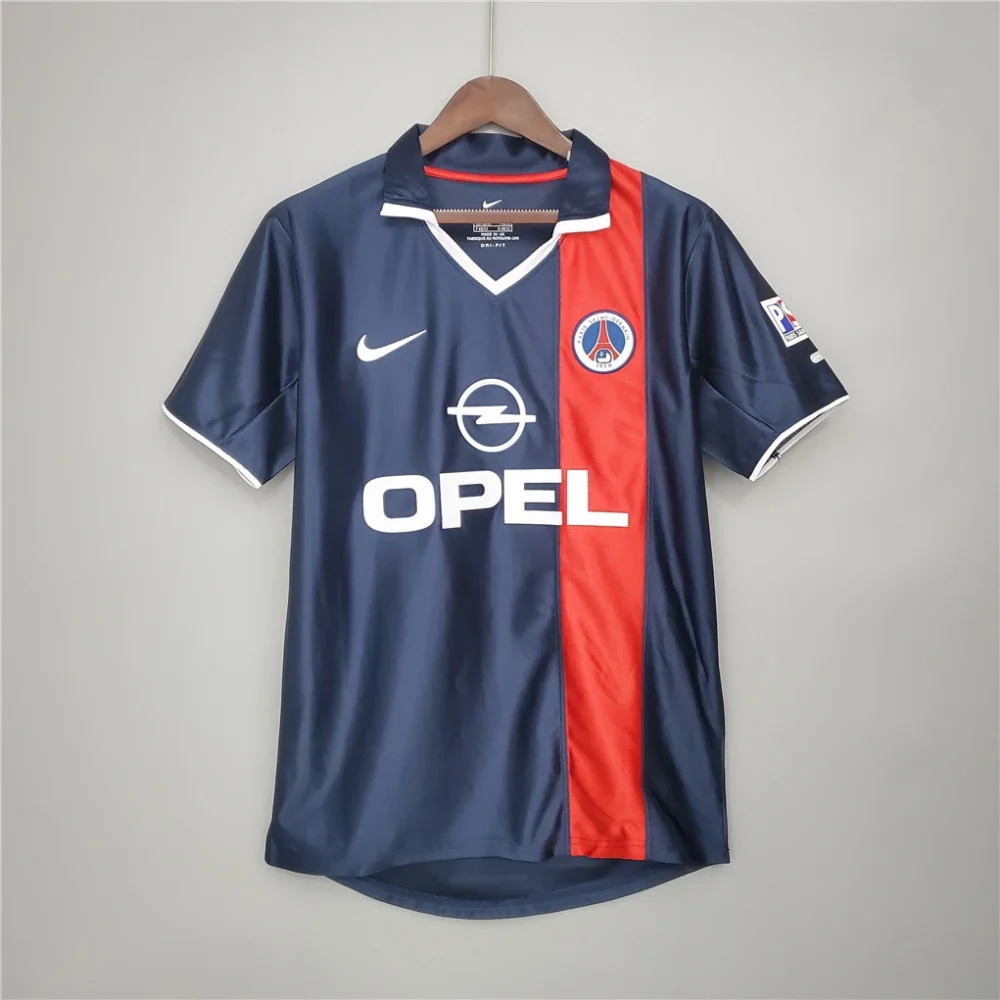 Ronaldinho #21 PSG Retro Jersey Home Soccer Shirt 2001/02 - Image 2