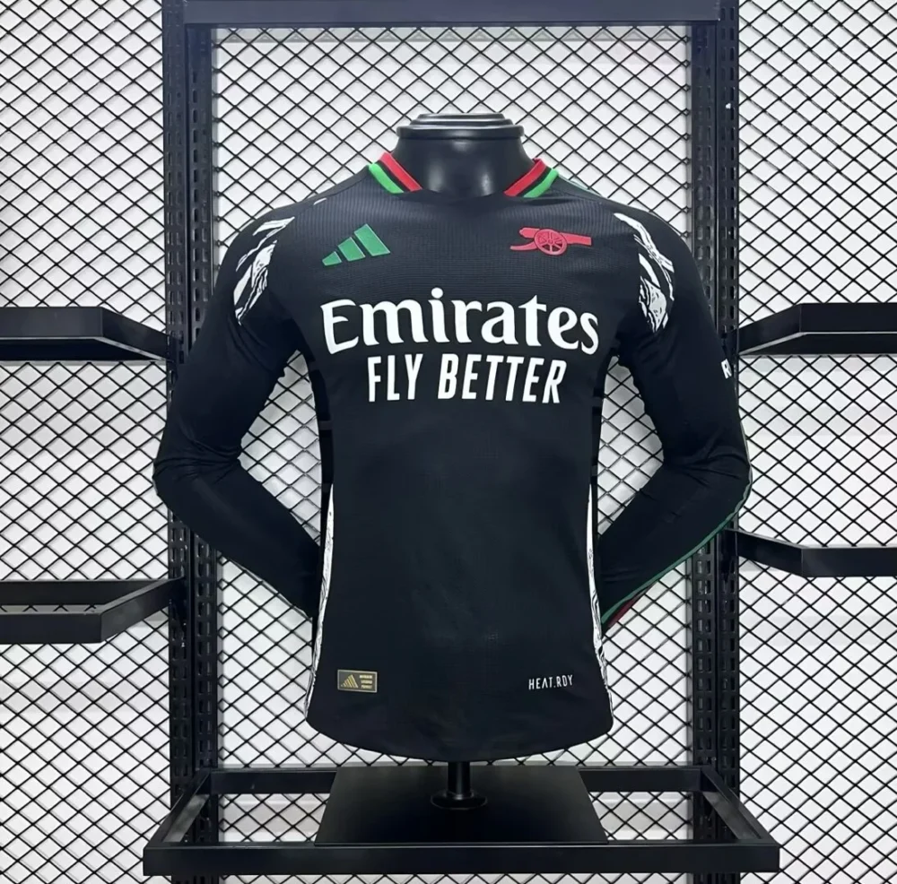 Arsenal Soccer Jersey Away Authentic Long Sleeve Shirt 2024/25