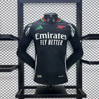 Arsenal Soccer Jersey Away Authentic Long Sleeve Shirt 2024/25