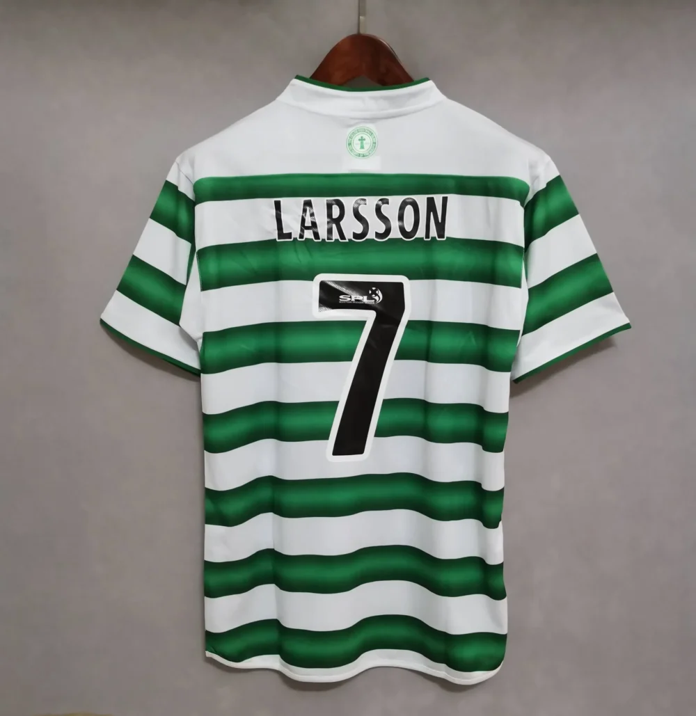 Celtic Retro Soccer Jersey Home Custom Shirt 2003/04 - Image 2