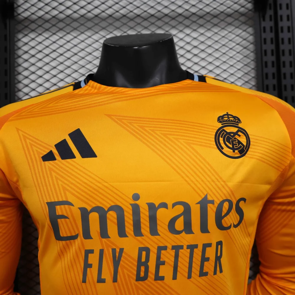 Real Madrid Authentic Soccer Jersey Away Shirt Long Sleeve 2024/25 - Image 7