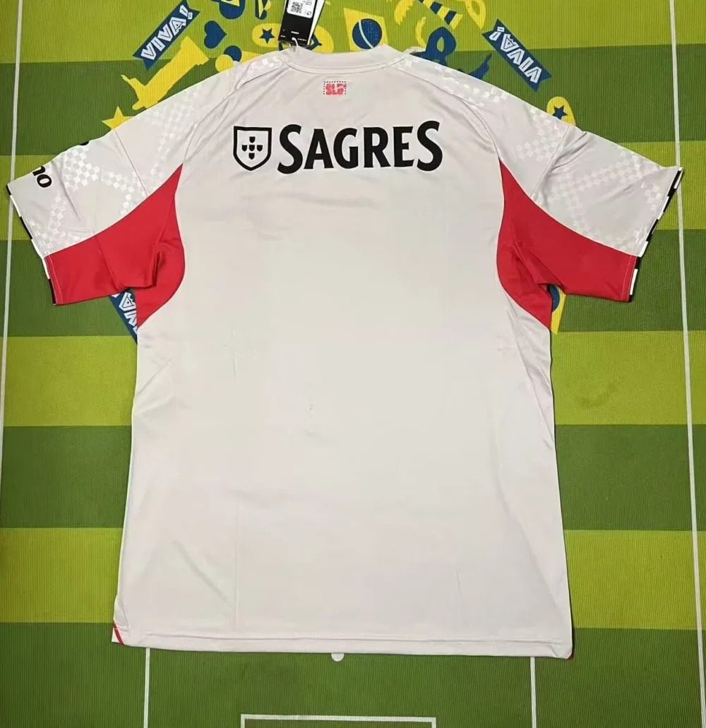 Benfica Soccer Jersey Away Custom Shirt 2025/26 - Image 2