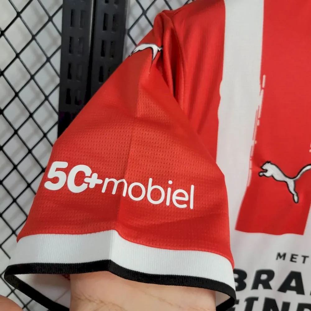 PSV Eindhoven Football Jersey Home Custom Shirt 2024/25 - Image 8