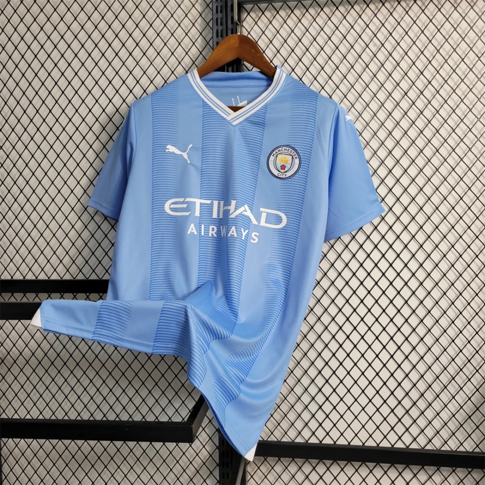 Manchester City Football Jersey Home Shirt 2023/24 - Image 3