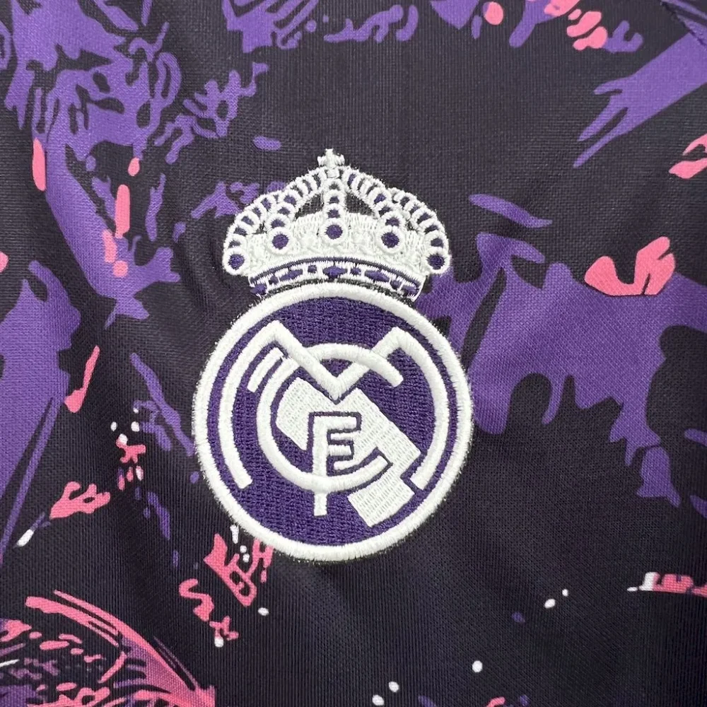 Real Madrid Soccer Jersey Purple Special Edition Custom Shirt 2024/25 - Image 4