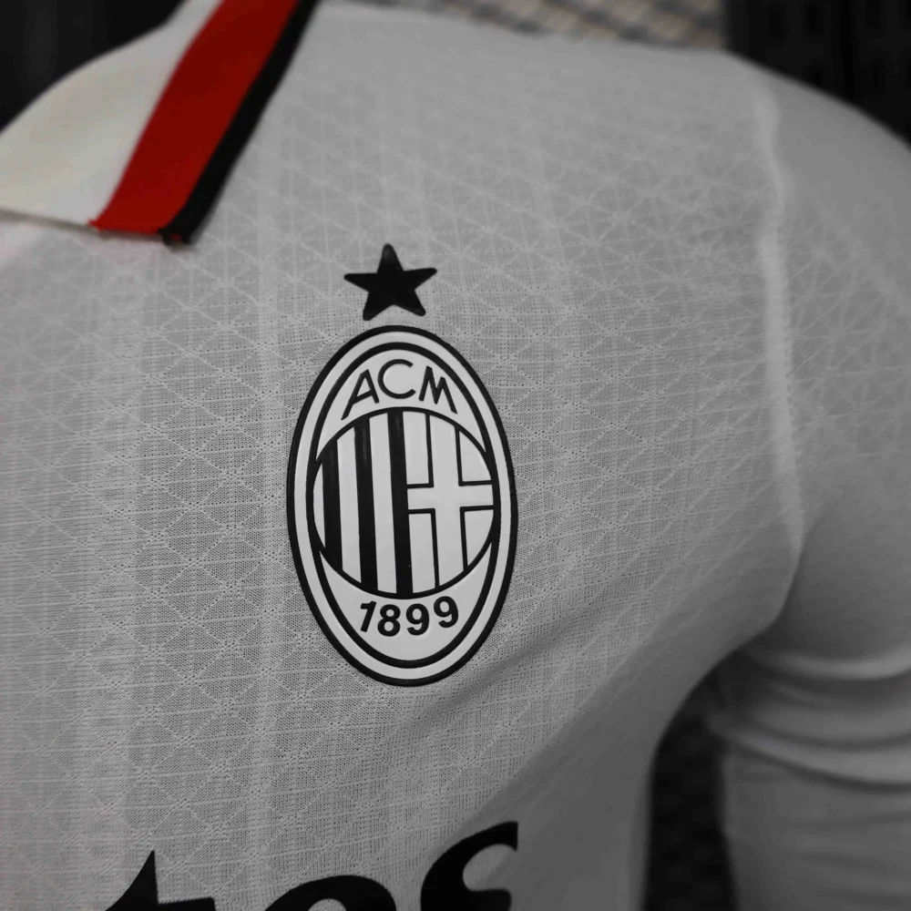 AC Milan Authentic Soccer Jersey Away Long Sleeve Shirt 2024/25 - Image 4