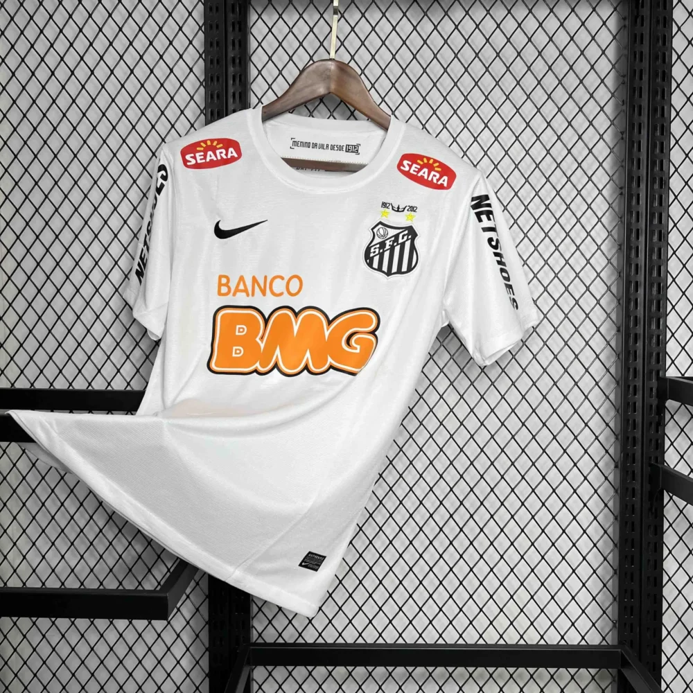 Santos FC Retro Soccer Jersey Home Custom Shirt 2012 - Image 3