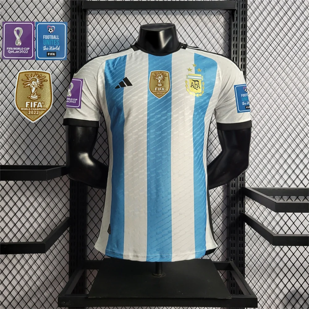 Argentina Authentic Soccer Jersey Home Shirt 2022 - World Cup Champion Edition 3 Stars - Image 3