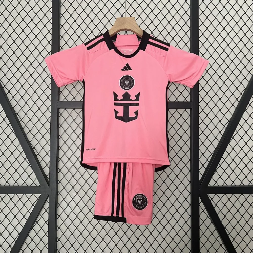 Inter Miami Soccer Jersey Home Kids Kit Jersey+Shorts 2024