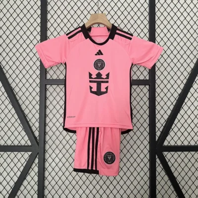 Inter Miami Soccer Jersey Home Kids Kit Jersey+Shorts 2024