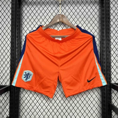 Netherlands Soccer Jersey Home Custom Shorts EURO 2024